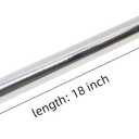 Straight Aluminum Pipe Polished, OD 1.5" (38mm), Length 18.00" (457mm) Intake Tube Tubing Universal Seamless Round Intercooler Piping
