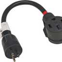 FC-EV62045 Household or Generator AC Adapter Cord NEMA 6-20P to NEMA 14-50R Male 6-20P Plug to Female 14-50R EV 4 Prong Receptacle Adapter Only for EV Charging Output Maximum 20Amp 250Volt
