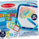 Melissa & Doug Water Wow! Take-Along Reusable Color-Reveal Drawing Set Mess-Free Multi-Activity Pad with Water PenTravel Toy for Toddlers & Kids Ages 3+
