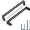 10 Pack 5 Inch(128mm) Kitchen Cabinet Handles Matte Black Cabinet Pulls Kitchen Cabinet Hardware Drawer Pulls for Dresser Cupboard Wardrobe