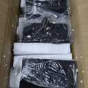 Suzile 6 Pcs Christmas Stocking Holders for Mantel Xmas Stocking Hooks with LED Light for Mantel Fireplace Table Party Decoration Ornaments(Gold)