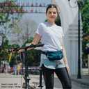 TORCH Small Fanny Pack - Mens Waist Pack, Small Fanny Pack for Women with Compass Survival Carrying All phones for Workout, Concert, Sports, Festival - Tajimi (Blue)