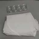 Kenney MB61158 Microban Protected Medium Weight 4.8 Gauge Waterproof PEVA Shower Curtain Liner with Rust-Resistant Metal Grommets and Weighted Magnetic Hem for Bathroom, 70" W x 72" H, Frosted, 1-Pack