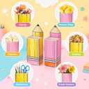 Sucrain 12Pcs Back to School Gift Boxes Bags Popcorn Candy Boxes, 3.5 x 10.5 inches