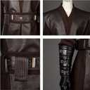 CosFantasy Mens Tunic Costume Knight Tunic Uniform Full Sets Suits Halloween Cosplay Outfit (Brown, M)