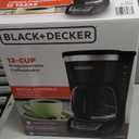 BLACK+DECKER 12-Cup Digital Coffee Maker, Programmable, Washable Basket Filter, Sneak-A-Cup, Auto Brew, Water Window, Keep Hot Plate, Black
