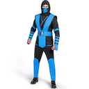 SPOOKTACULAR CREATIONS ninja costume Size M ( Blue )