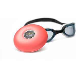 SONR Music 2-in-1 Bundle  Open-Ear Underwater Music Player for Swimmers & Anti-Fog Swimming Goggles (Coral)