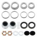 2 Sets 3500lb Trailer Bearing Kit L68149 L44649 Trailer Axle Kit,Boat Trailer Bearing Kit 171255TB Seal Fits for 1-3/8'' to 1-1/16'' Trailer Wheel Bearings 1.98" Dust Caps and Rubber Plugs Cotter Pins