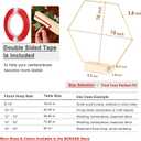 12 Pack Hexagonal Floral Hoops with Stand 16 Inch Metal Rings for DIY Centerpiece Table Decorations Crafts Macrame Ring Hoops Dream Catcher Rings Wedding Birthday Wreath Craft Hoops with Holder, Gold