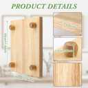 Bucherry Wood Butcher Block Cutting Board with Feet for Kitchen, 11.8 Inch Square Chopping Block Cutting Board for Meat Vegetables Charcuterie, Countertop Riser and Tabletop Display 1.78 Inches Thick