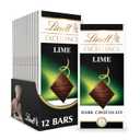 Lindt EXCELLENCE Lime Dark Chocolate Candy Bar, 12 Pack, 3.5 oz. Bar Best By: 08/31/25