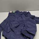 Aulemen Men's Casual Quarter Zip Pullover Golf Windbreakers Athletic Lightweight Jacket Hiking Running Sweatshirt with Pocket (Medium, Navy Blue)