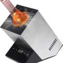 Electric Wine Chiller, Single Bottle Cooler for 750ml Wine or Some Champagne,Stainless Steel Iceless Cooler Keep Cold Up to 24h,Kitchen,Bar and RV Vino Accessory,Gift for Vino Lover