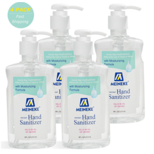 8 Fl. Oz. Advanced Hand Sanitizer Gel with 62% Alcohol Based, 4 Pack