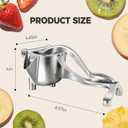 Hand Fruit Juice Squeezer Handheld Aluminum Alloy - 2026 New Lemon Squeezer Hand Press,Non-Slip Ergonomic Handle, Easy to Use & Clean