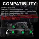G-PLUS LED Headlights Fit 1999-2002 Chevy Silverado 1500 2500,Smoke Lens