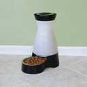 PetSafe Healthy Pet Food Station - Medium, 4 lb Kibble Capacity - Gravity Pet Feeder Dry Food Dispenser, Automatic Cat Feeder, Small to Medium Dog Feeder - Removable Stainless Steel Bowl Included