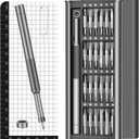 52-in-1 Precision Screwdriver Set, Magnetic Mini Repair Tool Kit for iPhone, Computer, Eyeglass, PS5, Watch, Laptop, Macbook, Ring Doorbell, Electronic, [S2 Steel] Screw Driver Gifts for Men