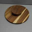 Juvale Round Acacia Wood Cake Stand for Wedding - Wooden Cake Stand for Appetizers and Desserts (12.75 Inches)