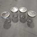 Miuyhji Wide Mouth Mason Jars 16 oz with Lids [4 Pack], Canning Jars with Metal Airtight Lids and Bands, 16 oz Glass Jars for Fermenting, Pickling, Freezing, Preserving, Meal Prep, Jar Dcor, 16 oz-4Pcs