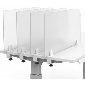 Dunzoom 4 Pcs Heavy Duty Desk Divider Frosted Acrylic Privacy Partitions