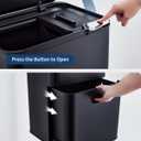 Garvee Dual Trash Can for Kitchen, 2 Compartment (33L + 28L) Garbage Can