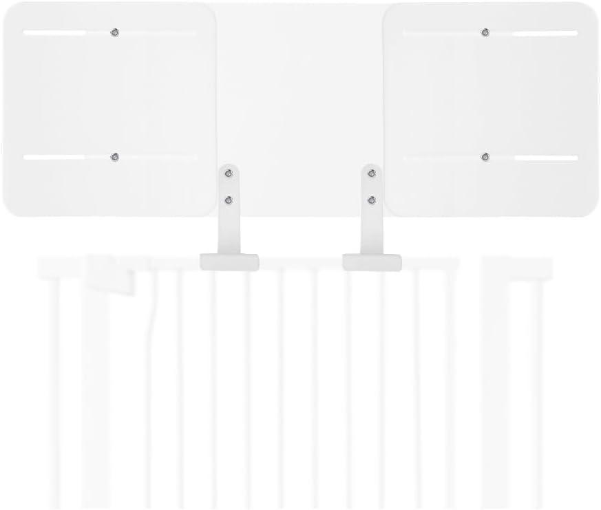 Lumizone Pet Gate Height Extension Kit Height: 13.4 Adjustable Width: 23.6-41.3 Sliding Design Non-Oppressive Feel Prevents Cats from Jumping (White, 23.6-41.3/60-105cm)