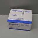 100 Pack 1ml 25 Gauge 1 inch Disposable Syringes with Needle 1cc Luer Slip Syringe for Scientific Lab Use, Individually Wrapped