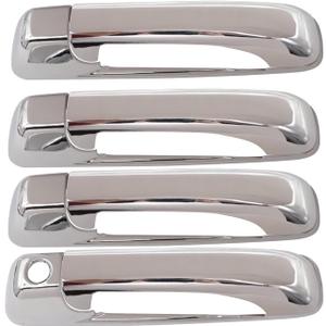 XQSMWF Side Door Handle Exterior Covers Trim Set Chrome Compatible with Dodge Ram 1500 2500 3500 2009 2010 2011 2012 2013 2014 2015 2016 2017 2018