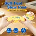 2Pcs Butter Squishy Toy, Soft Slow Rising Butter Block, Realistic Texture Sensory Play Toy, Fidget Toy Fun Desk Toy for Kids, Teens & Adults (2 PCS Small)