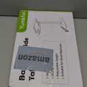 Bamboo Bathtub Tray Table with Adjustable Height, Freestanding Bath Caddy Side Table for Tub Against Wall, Tub Shelf with Wine Glass Phone Holder, Functional Tray - Patent Protected (Brown)