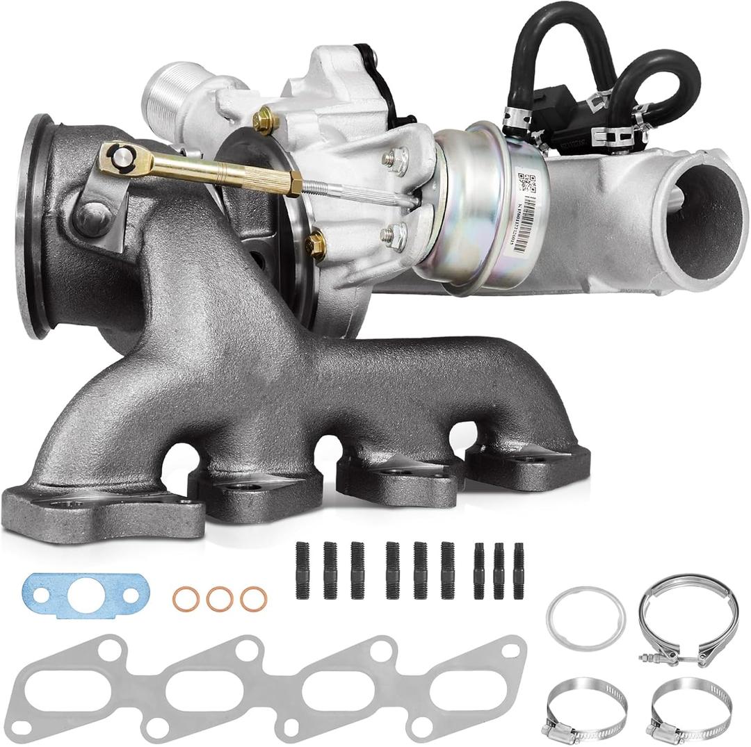 667-203 1.4L Turbocharger with Gaskets Repair kits Compatible with 2011-2015 Chevy Chevrolet Cruze 2012-2020 Sonic 2015-2021 Trax 2013-2021 Buick Encore Replace# 55565353 GT1446
