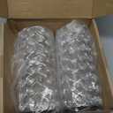 Elegant Crystal Column Vase/Candle Holder, Cylinder Flower Display Tabletop Centerpiece for Weddings & Home Decor (2, Silver)