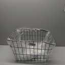 RAYMACE Rear Bike Basket with Waterproof Cover and Cargo Net, Bicycle Cargo Rack Storage X-Large Basket Mount for Back Under Seat（X-Large）