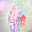 Skywin Large Numbers for Party Decor - 65 Inch Giant Number Eight Balloon Frame, Birthday Numbers (Silver) (Six)