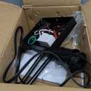 Swing Arm Wall Sconces, Plug-in Wall lamp, Bedroom Wall lamp, White Fabric Shade with dimmable Switch and USB Charging Port, Suitable for Bedside, Living Room, Reading (Black, Gold Shadow)