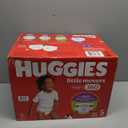 Huggies Size 5 Baby Diapers, Little Movers HuggFit 360° Baby Diapers with 360° Waistband, Size 5 (27+ lbs), 100 Count