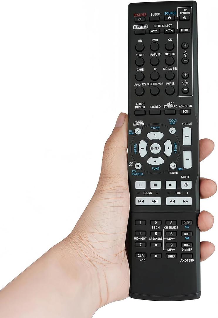 Remote Control Compatible for Pioneer AXD7690 SX-1024-K VSX-92TXH VSX-322-K VSX-423 VSX-323-K VSX-323 AV Receiver