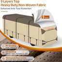 Umbrauto Class A RV Cover 31' ~ 34' – Upgraded Heavy-Duty 9-Layers Top Class A Motorhome Cover, Windproof & Breathable Toy Hauler Travel Trailer Covers Includes 3 Extra Straps & Gutter Covers