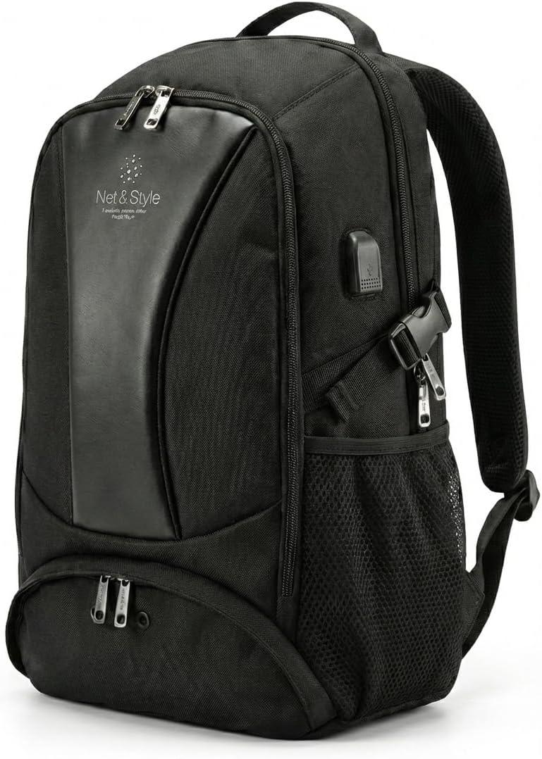 Net & Style Pickleball Backpack Large 29L with Shoe Compartment – Waterproof Court Backpack with Fence Hook & USB Charging Cable for Daily Play & Tournaments – Ideal for Men & Women Players