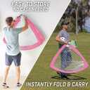 GoSports Portable Soccer Goals for Kids - 13 Color Options - Choose 4 x 3 ft or 6 x 4 ft - Team Tone Pop Up Nets for Backyard