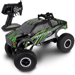 NKOK Mean Machines 4x4 Off-Road Xtreme R/C (RTR) 1/10 Scale R/C- 2.4GHz Incl. Action Camera Bracket Attachment, 4x4 Xtreme Ford F-150 Raptor