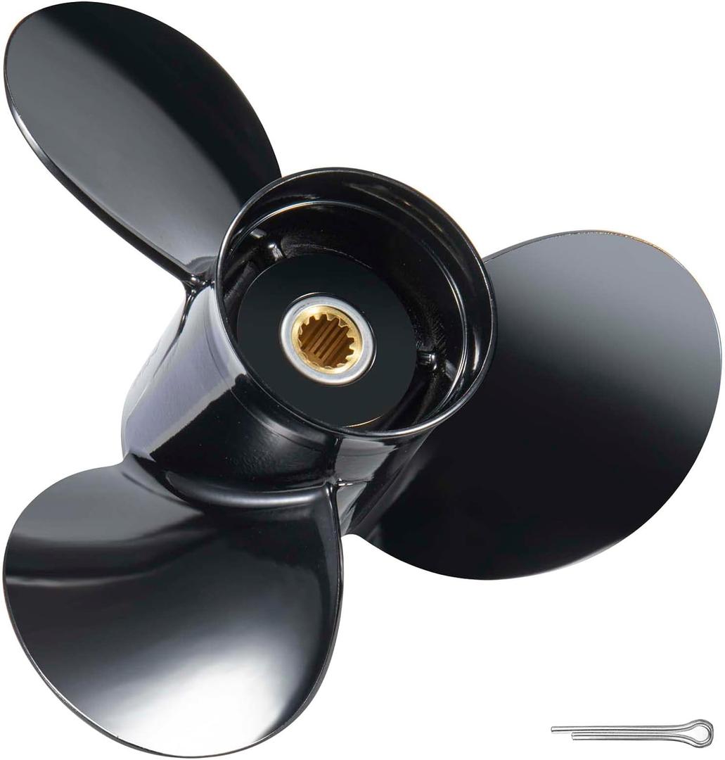 Boat Propeller fit Johnson Evinrude OMC Stern Drive 40-140 HP Engines 13 Spline Tooth Outboard Prop RH OEM Propeller for 50 60 65 70 75 85 88 90 100 110 112 115 120 125 135 HP (13 1/2X15)