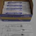 50 Pcs 1ml Syringes with Caps Oral Dispenser Individually Sterile Warpped for Medicine Dropper, Colostrum Collect Feeding Pets, Liquid