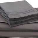 King Size Microfiber Sheet Set in Charcoal Stone Gray New
