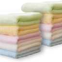 Yoofoss Luxury Washcloths Towel Set 10 Pack Baby Wash Cloth for Bathroom-Hotel-Spa-Kitchen Multi-Purpose Fingertip Towels & Face Cloths