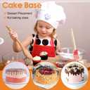 25-Packs Cake Boards 10 inch Round, White Cake Board Rounds, White Cake Circles Rounds Base Food-Grade Cardboard Cake Plate for displaying Cakes, Bread, DessertsThin and Sturdy