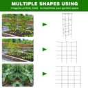 6 Packs Tomato Cages for Garden, 12"12"48" Plant Support Cage with Different Spacing, Green Metal Trellis for Climbing Plants Like Cucumber, Flowers