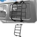 Aluminium Alloy Rear Window Ladder for 2018-2023 2024 Jeep Wrangler JL JLU 2 Door / 4 Door Luggage Ladder Rack